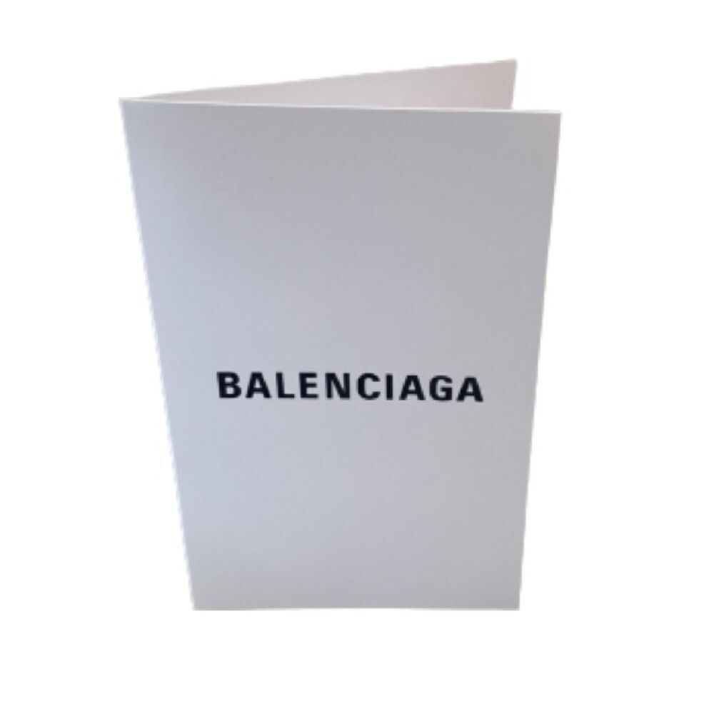 Balenciaga Receipt Holder White Folded Card Insert